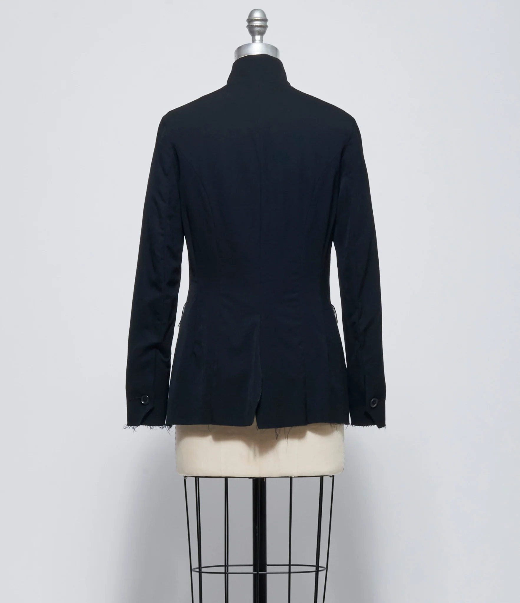 Elena Dawson Black Medium Wool 4X Blazer Peak - Image 3