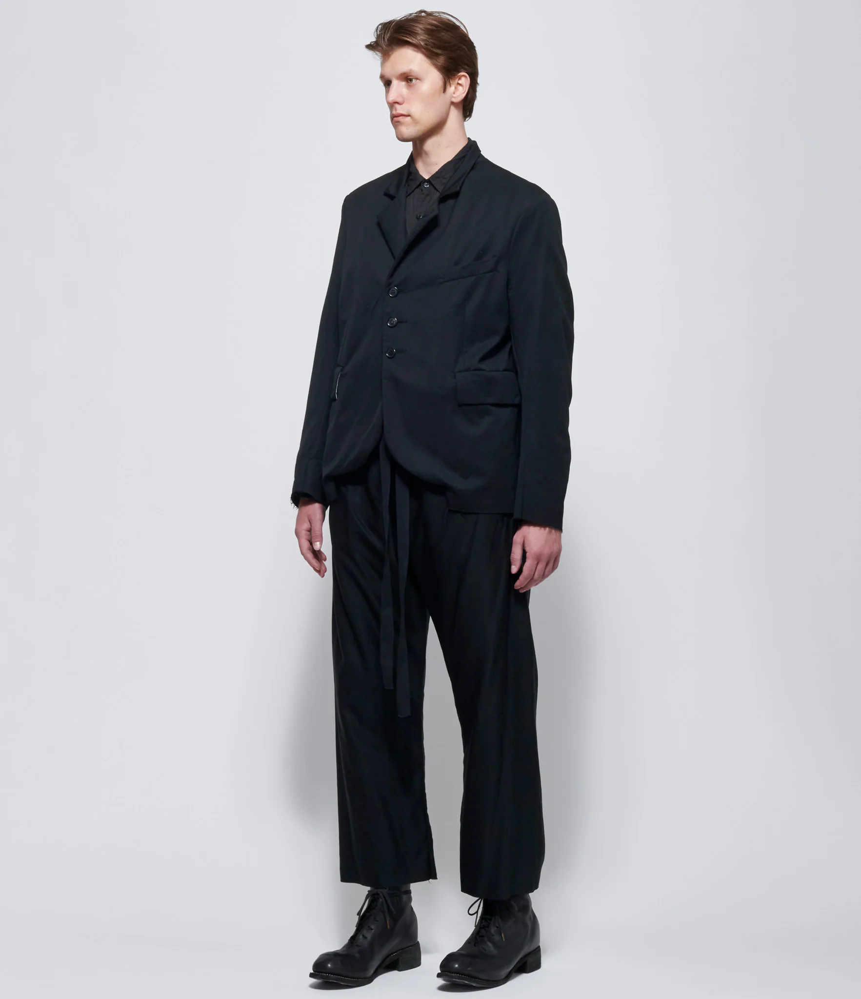 Elena Dawson Black Medium Wool 4X Short Blazer Notch - Image 2