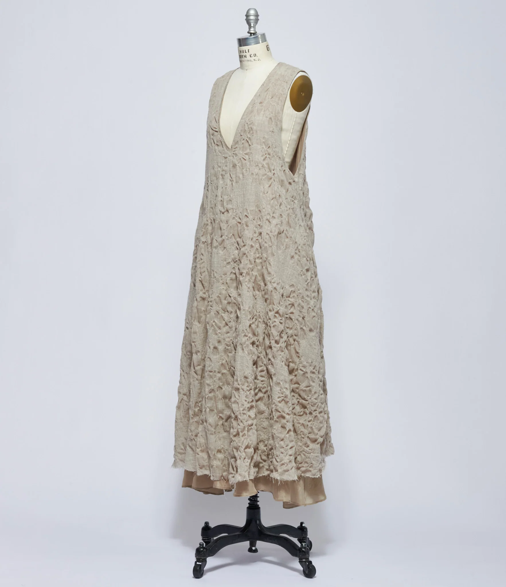 Marc Le Bihan Womens Beige Robe Chasuele Longue - Image 2