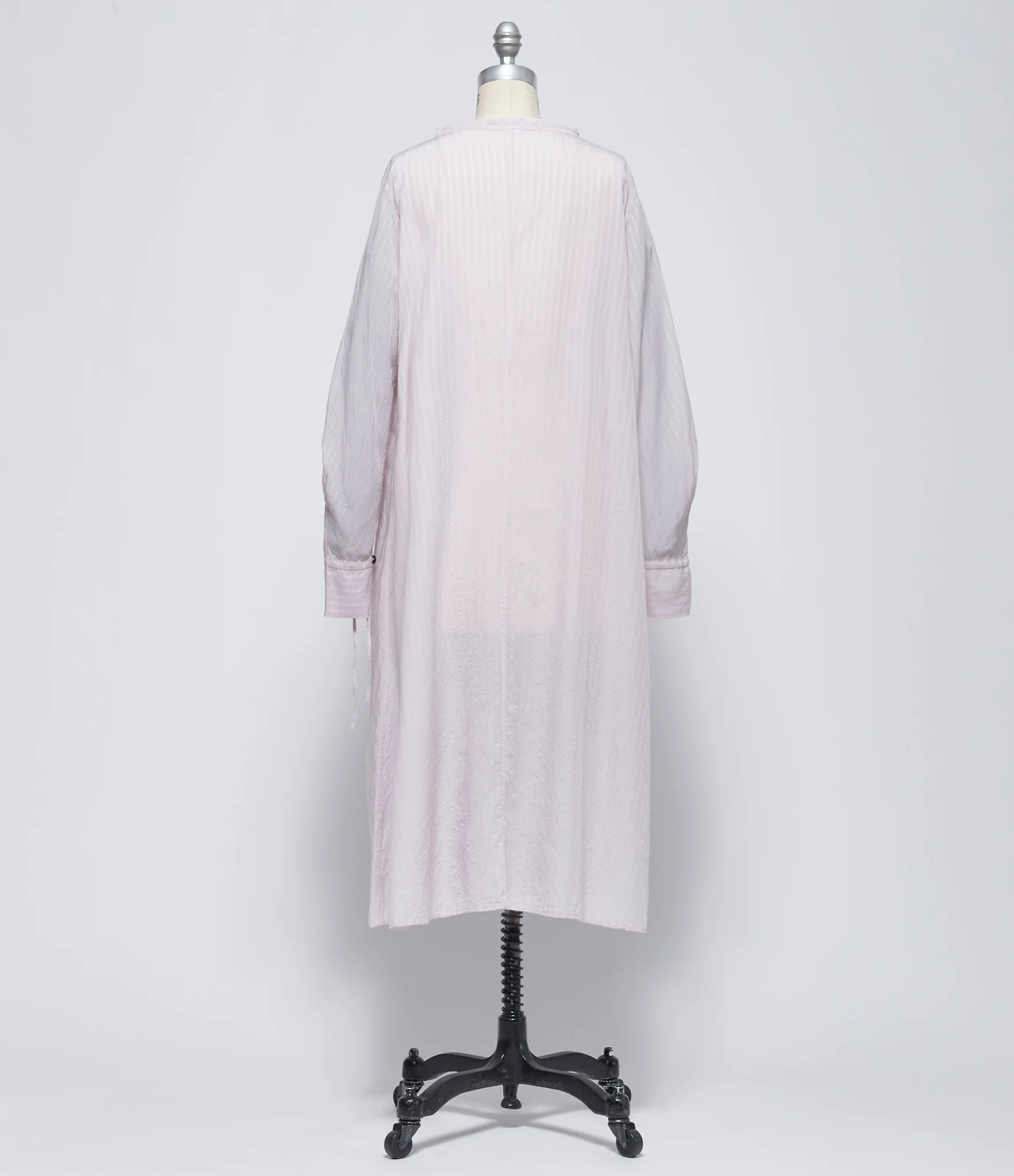 SS26 Y's Womens Stripe U-Collarless A Line Dress - Image 3