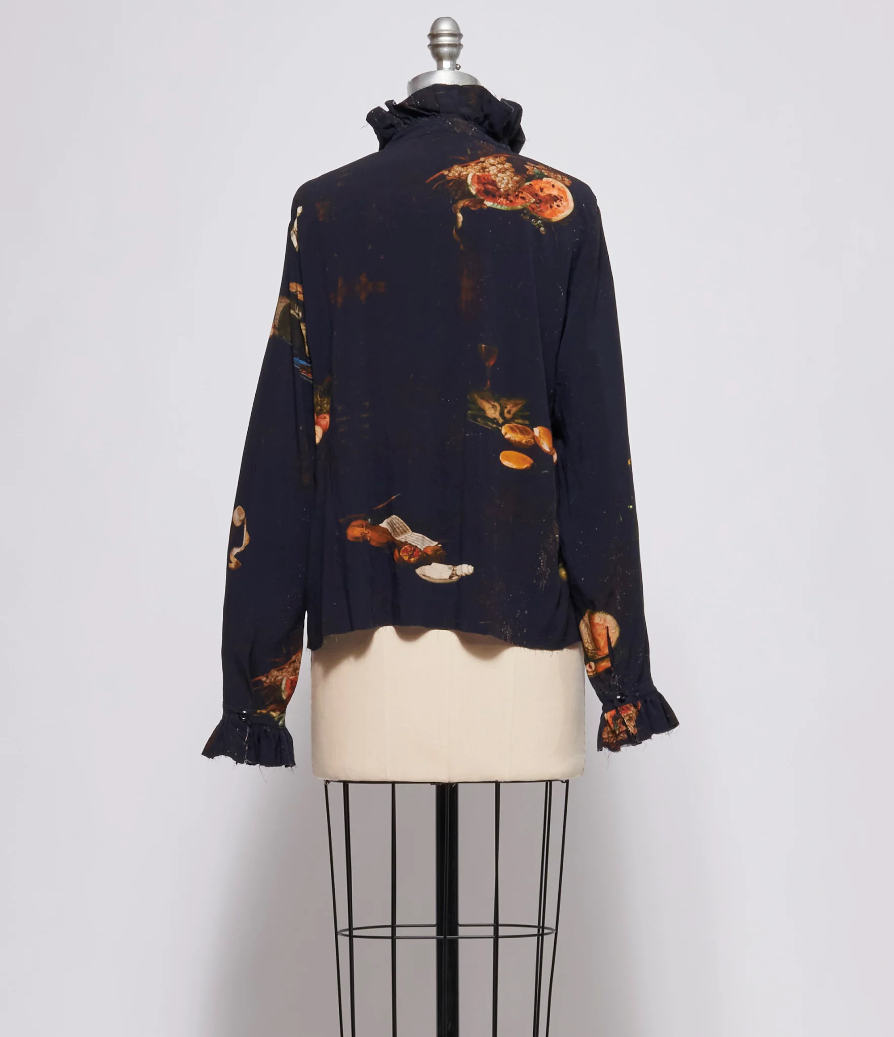 Archivio J.M. Ribot Womens Table Scape Print Blouse - Image 3