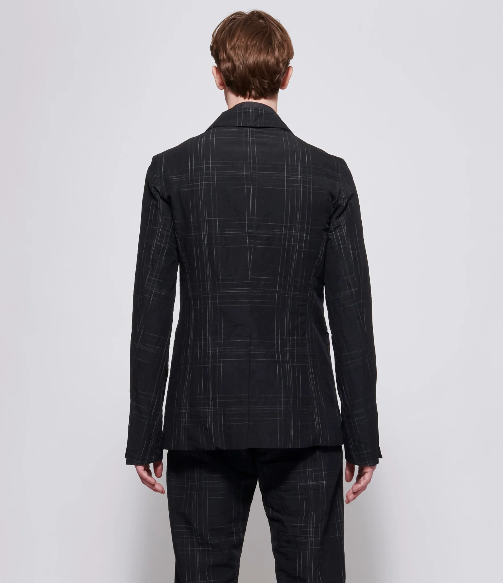 m.a+ Mens Black 3 Button Back Slit Jacket - Image 3