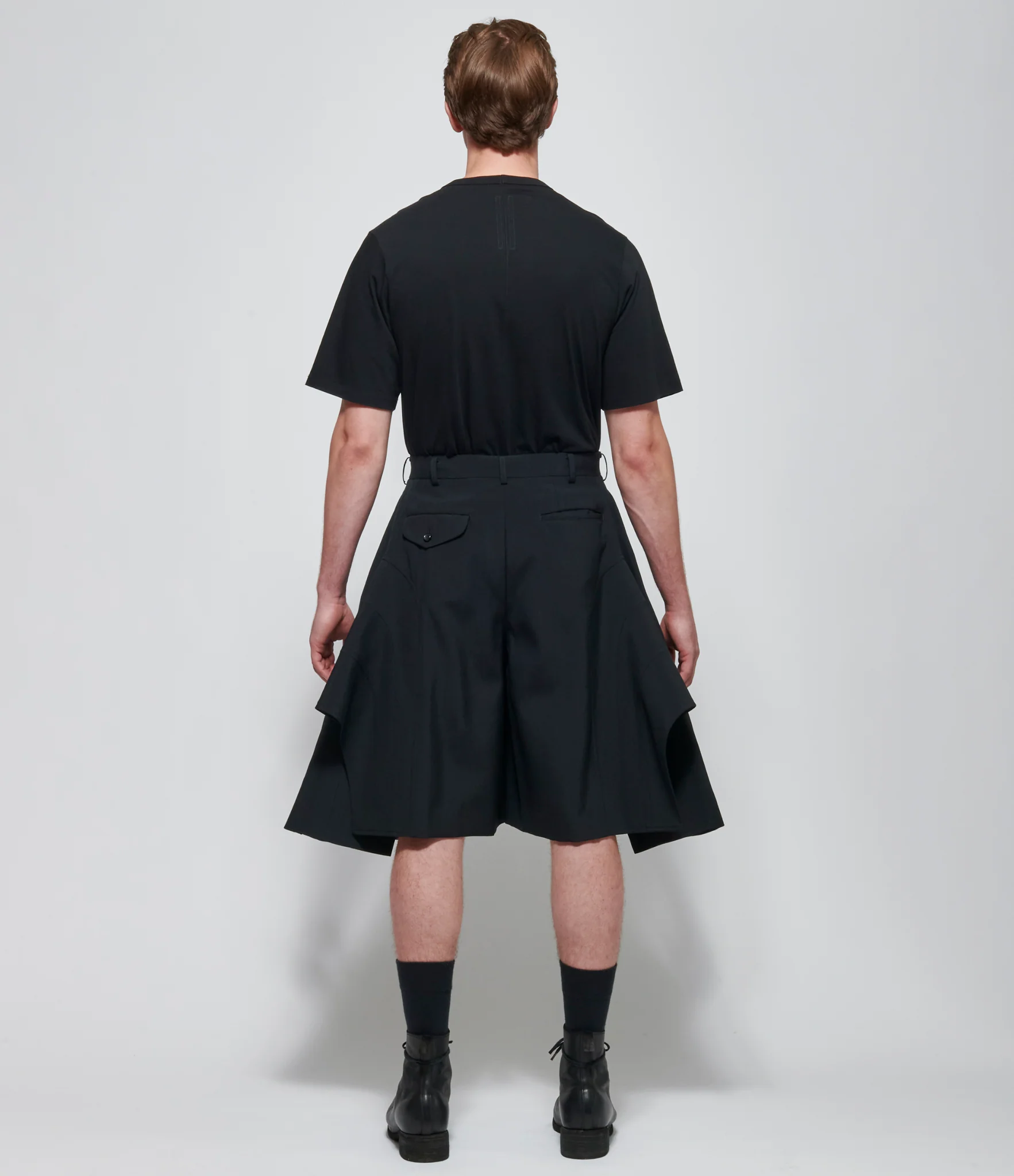 SS26 Comme Des Garcons Homme Plus Sculptural Long Shorts - Image 3