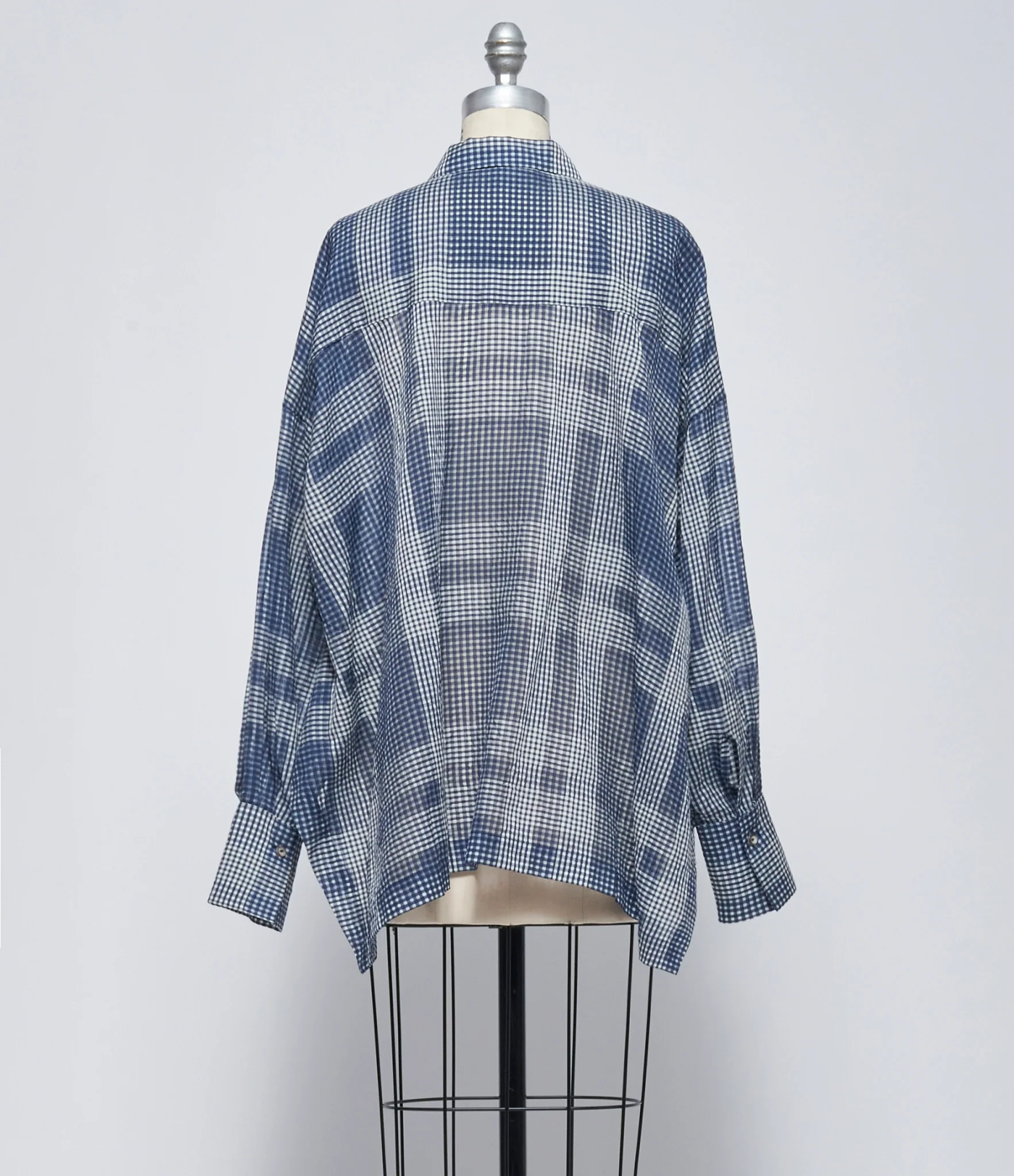 SS26 Forme D'Expression Womens Tartan Tent Blouse - Image 3