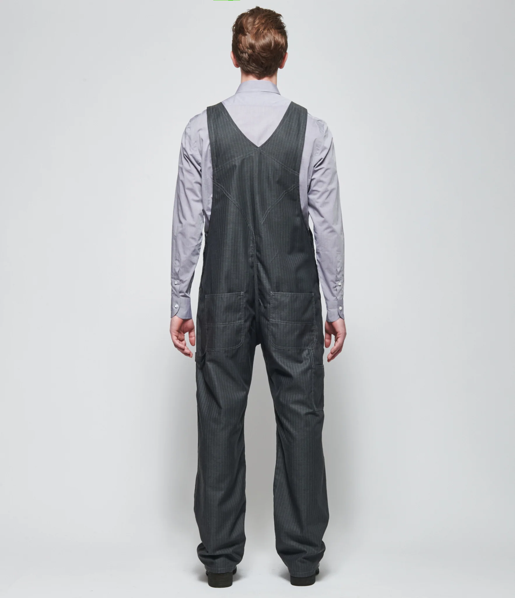 SS26 Junya Watanabe Mens Pinstripe Overalls - Image 3