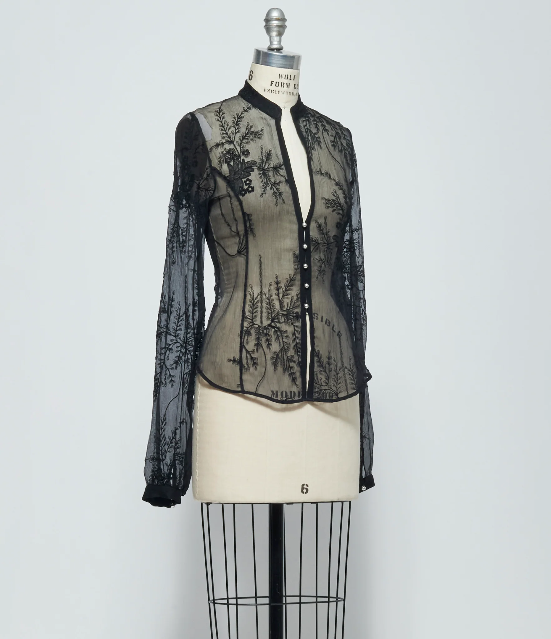 SS26 Ann Demeulemeester Womens Rhea Open Front Shirt - Image 2