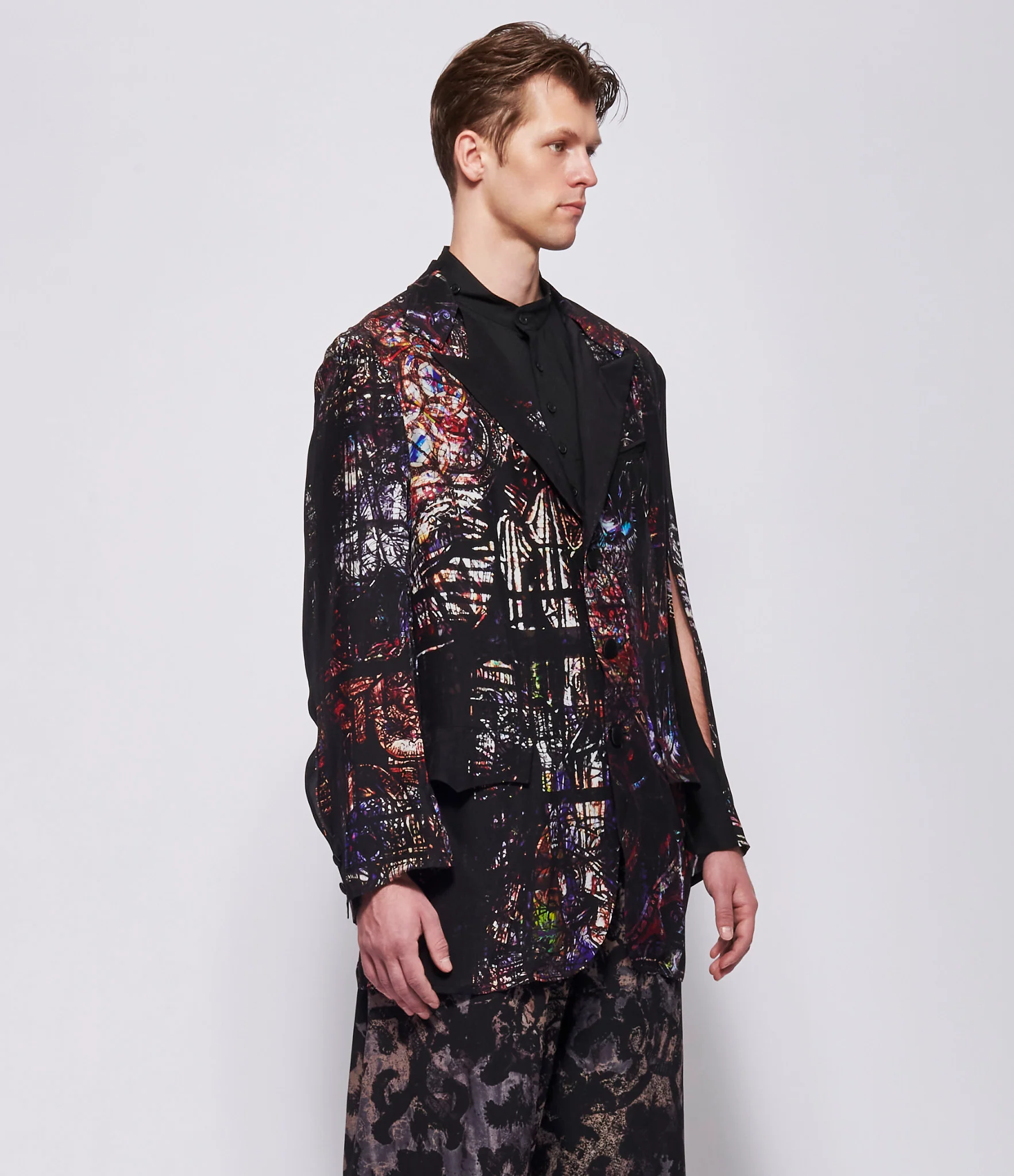 SS26 Yohji Yamamoto Mens 0606 Printed Jacket - Image 4