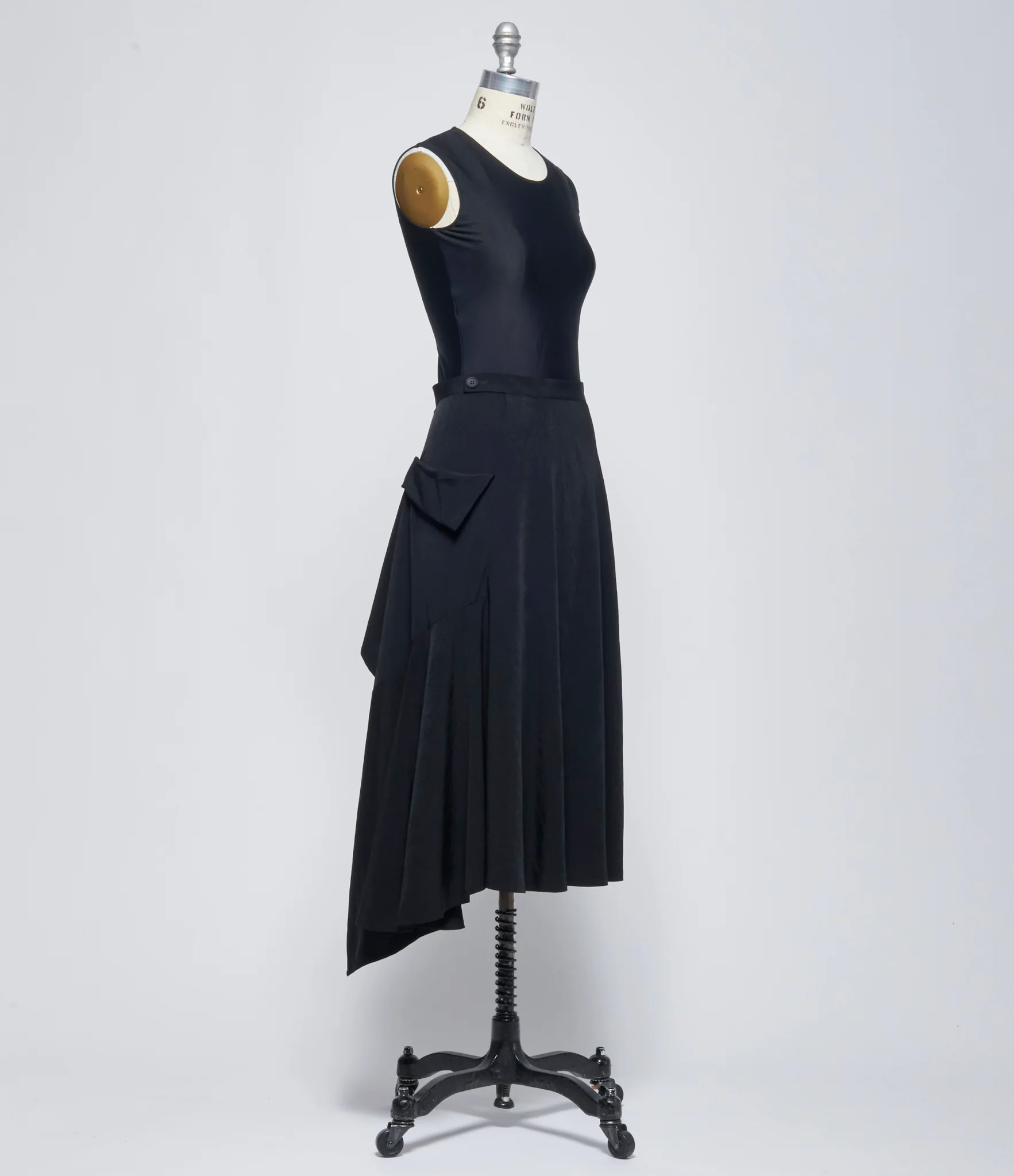 SS26 Yohji Yamamoto Womens Flare Wrap Skirt - Image 2