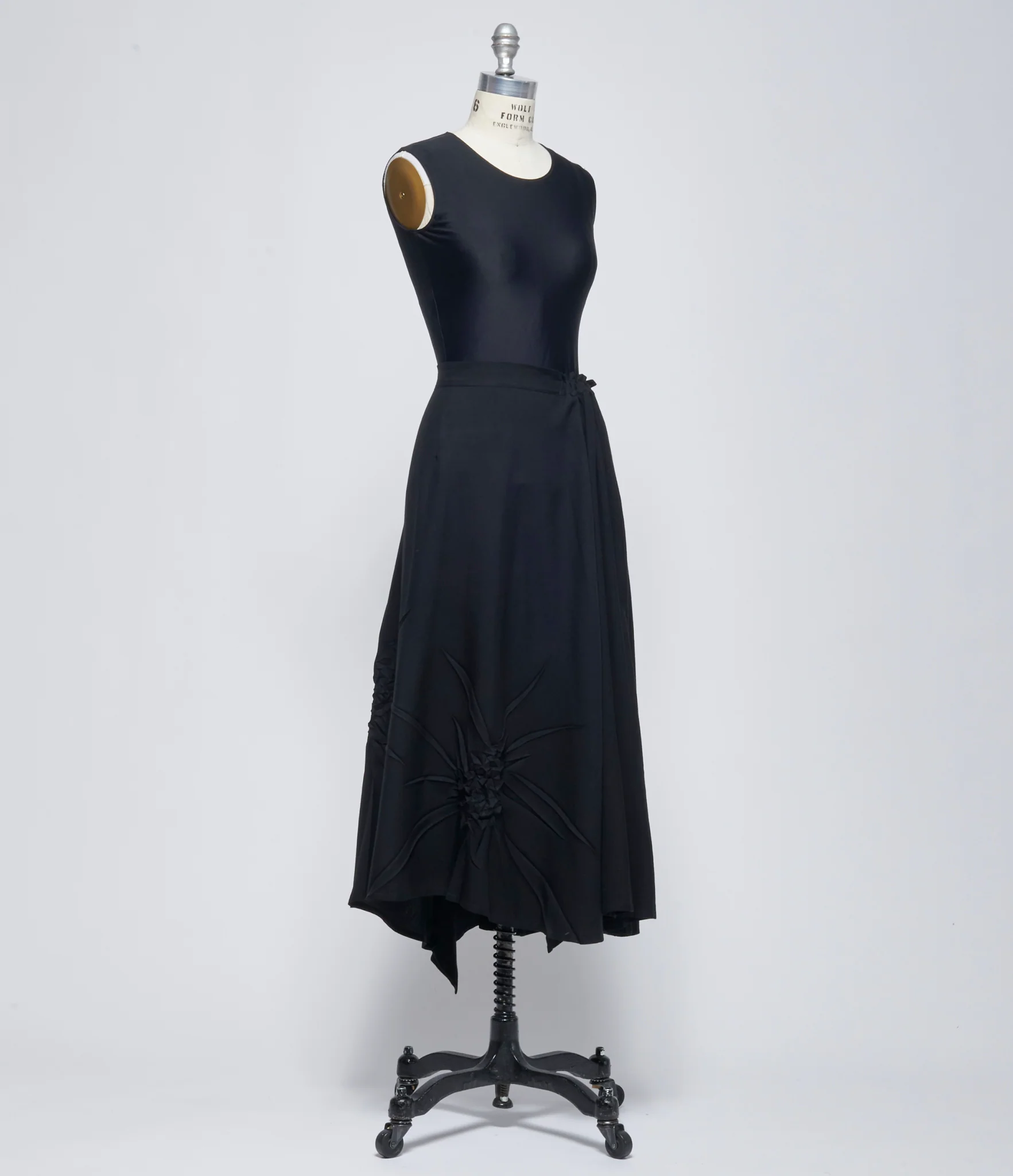 SS26 Yohji Yamamoto Womens L Gathered Flare Skirt - Image 3