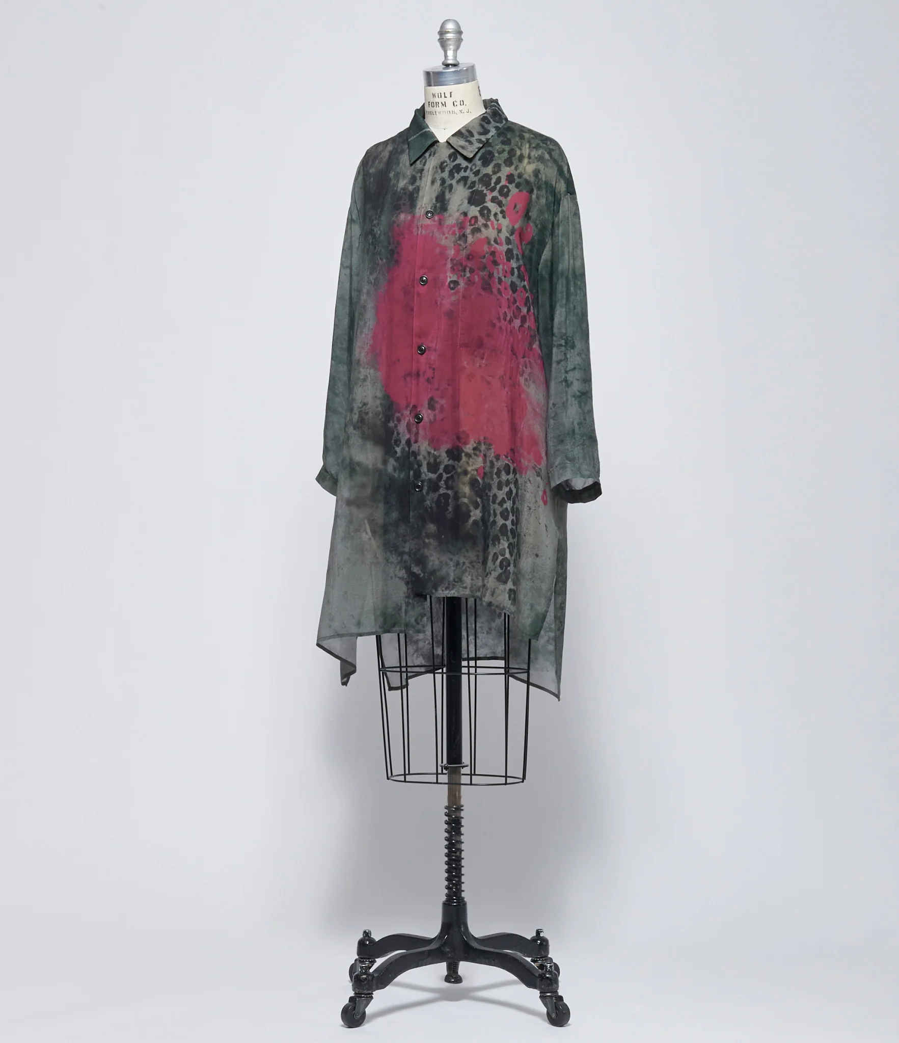 SS26 Y's Womens Leopard O-3/4 Sleeve Blouse - Image 2