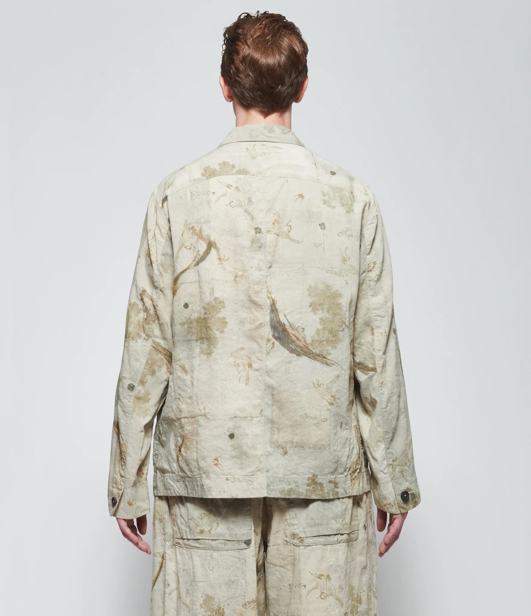 SS26 Ziggy Chen Mens Digital Print Workers Jacket - Image 3